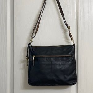 Fossil Fiona large leather crossbody bag